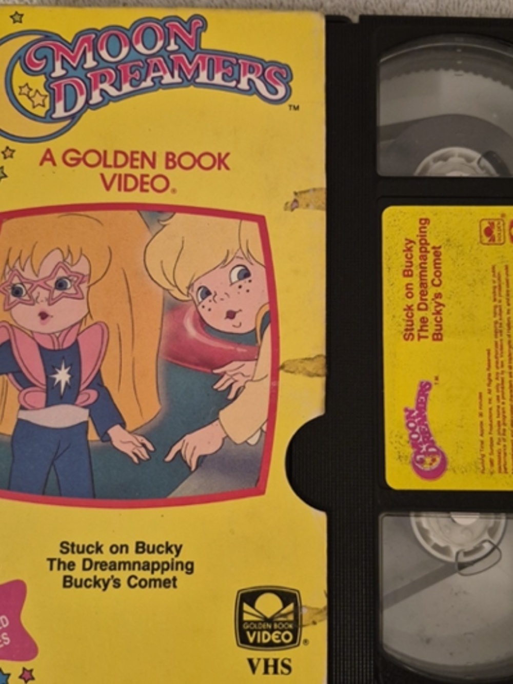 Moon Dreamers VHS 1987 Stuck on Bucky & Dreamland Express Golden Book!
